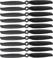 10pcs 6040 6x4E Remote Control Propellers 152x15mm Compatible with Aircraft Quadcopter Remote Control 2200KV 2400KV 2450KV Motor Black(Aperture 5mm)