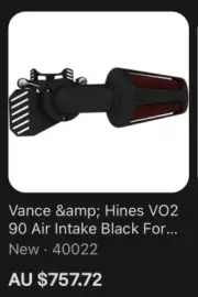 vance & hines air intake