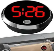 Car Digital Clock - Round Car Vent Clocks Watch | Led Automotive Interior Accessories for Vehicle Truck RV Sedan Desktop Desk Home