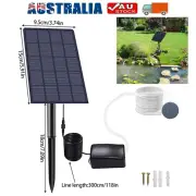 Solar Powered Oxygenator Outdoor Garden Pond Fish Tank Aerator Air Pump Oxygen