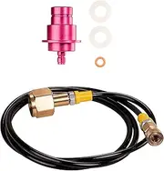 [SPRUDELUX] CO2 Adapter High Pressure Hose for Sodastream Duo Quick Connect QC | For Connection to Larger CO2 Bottles, Carbonated Bottle | Water Carbonator CO2 Hose | Direct Connection (Length 1.5 m)
