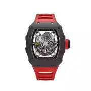 Richard Mille Men's Watch RM 35-02 Carbon TPT Red Strap