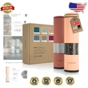 Versatile Manual Salt and Pepper Mills with Adjustable Grinder - Chic Design