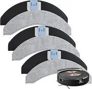 6 Pack Mop Pads Compatible for iRobot Roomba Combo J7+ / J9+ Accessories Replacement Microfiber Washable Mop Pads Reusable Spare Parts (Not for Roomba J7,J7+,J9+)