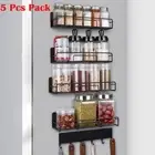 5 Pack Magnetic Spice Rack for Refrigerator Shelf for Microwave Oven New Gifts