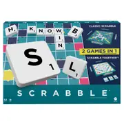 Mattel Classic Scrabble 2 Game In 1 Educational Board Game Kids/Family 8y+