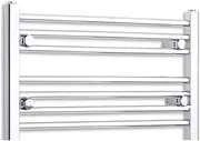 650mm Wide 400mm high Chrome Heated Towel Rail Straight Flat Bathroom Warmer Radiator Rack Central Heating Turkish Zone