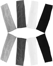 [Outanaya] 8pcs Elastic Sports Sweatbands: Running Headband for Men and Women Comfortable Non-Slip Yoga Headbands for Fitness Outdoor Activities