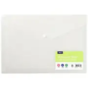 J.Burrows Recycled Tri Document Wallet Clear