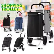 Shopping Trolley Cart Foldable Market Grocery Luggage Basket Bag Wheels Carts