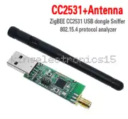 USB CC2531 Bluetooth 4.0 Protocol Analyzer Sniffer With External Antenna