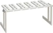 Belca MT1-EX Kitchen Storage, 1-Tier Under Sink Free Rack, Extendable Type, Width 19.7-29.5 x Depth 12.0 x Height 12.2 inches (50-75 x 30.3 x 30.9 cm), White, Made in Japan