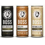 Boss Coffee Iced Vanilla Black & Latte 237ml No1 Canned Coffee in Japan Suntory
