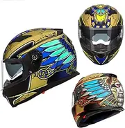 Full Face Motorcycle Helmet Modularity Helmet Crash Helmet Flip-Up Helmet Scooter Helmet Men and Women Breathable Moped Helmet Jet Helmet Street Motorcycle Helmet DOT Certification