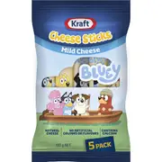 Kraft Bluey Mild Cheese Sticks 5 pack
