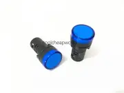 10pcs AC/DC 12V 22mm Blue LED Power Indicator Signal Light Pilot Lamp AD16-22D/S