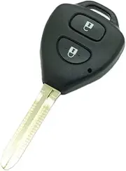 SEGADEN Replacement Key Shell Compatible with Toyota 2 Button Keyless Entry Remote Key Case Fob PG404