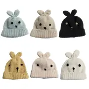 New Style Knit Beanie Hat Exquisite Rabbit Ears Knit Beanie Cap Thick Wool Cap