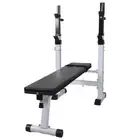 Fitness Workout Bench Straight Weight Bench Home Gym Exercise Equipment St 90366