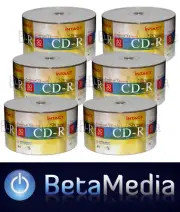 300 x INTACT Blank CD-R 52X - Full Hub White Inkjet Matt Finish Printable CD R