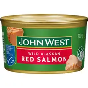 John West Fresh Packed Wild Alaskan Red Salmon 210g