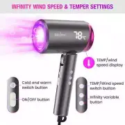 SEJOY 1800W Ionic Professional Salon Hair Dryer with Negative Nozzle