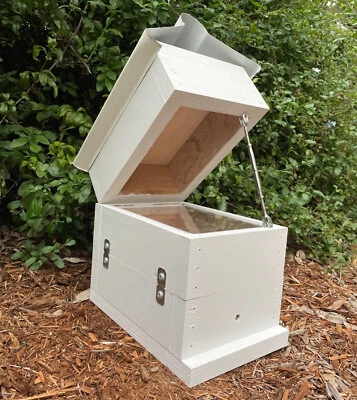 Honey Perspex Beehive OATH Stingless Australian Native Bee Hive White Painted