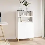 Dining Storage Highboard White 60x36x110 cm Engineered Wood