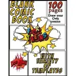 BLANK COMIC BOOK FOR TEENS WITH VARIETY OF TEMPLATES DRAW YOUR OWN COMICS, DOGMAN: COMIC SKETCH NOTEBOOK (8.5X11, 100 PAGES) CREATE YOUR OWN COMIC BOO