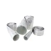 Aeroflow Brand Aluminised Heat Sleeve 1-5/8"To 2" I.D Length 3.7M 12Ft