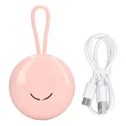 Mini Toothbrush UV Cleaning Case Intelligent USB Charging Hanging Toothbrush UV Cleaning Box for Trvel Pink