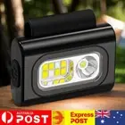 Running Light USB Rechargeable Waterproof Clip On Magnetic Headlamp (Black)