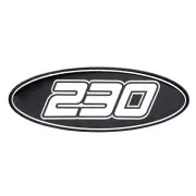 Crownline Boat Raised Decal 61039 | 230 Black 3 1/2" x 1 1/4" Inch