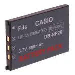 KAMERA 鋰電池 FOR CASIO NP-20 現貨 廠商直送