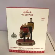 Hallmark Keepsake Star Trek Next Generation Ornament Picard and Data 2017.