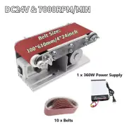 Mini DIY Knife Sharpener Grinder Electric Belt Sander Machine Polishing Grinding