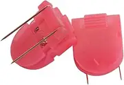 Panel Cubicle Clip for Fabric Panels, Standard Size, 40-Sheet Capacity, Pack of 20, Colour Red