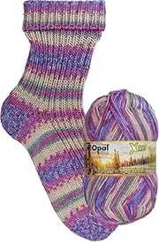 Opal XLarge Wintersonne (320m) 8-Ply Yarn - Wool-Blend, for Knitting Warm Socks with Unique Colour Patterns, 11431, 1 x 150g