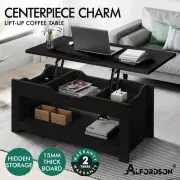 ALFORDSON Coffee Table Lift Up Top Modern Laptop Desk Hidden Storage Shelf