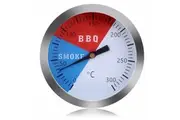 FireUp Thermometer For Hooded BBQ Stainless Steel