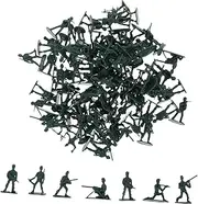 Generic 100pcs Miniature Soldier Figures Army Models for DIY Crafts Decorations Sand Table Displays Safe Lightweight Design for Collectors
