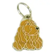 Dog ID Tag English cocker spaniel, Personalized, Engraved, Handmade, Charm