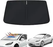 X-CAR Windscreen Sun Shade Compatible with Tesla Model 3 2017-2023 Foldable Custom Visor Protector Sunshade