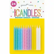 Spiral Candles - Pastels