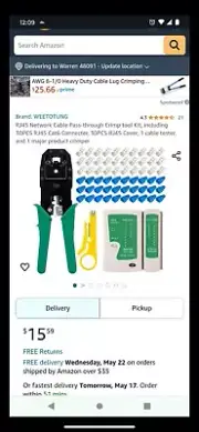 New 4in1 RJ45 RJ11 CAT5 NETWORK TOOL KIT CABLE TESTER CRIMPER LAN WIRE STRIPPER