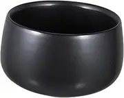 OKUMEYR Tea Residue Barrels and Tea Cup Washing Bowl Pottery Container for Kungfu Tea Black Ceramic 610ml Tea Ceremony Accessories