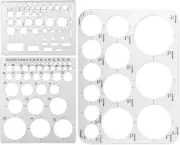 TOYMIS 3Pcs Circle round Stencil Template, Circle Stencils for Drawing Circle...