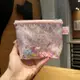 【可愛零錢包】可愛卡通茉莉兔PVC透明印花流沙手拿包化妝包耳機口紅便攜收納包收納小包