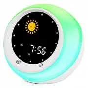 I.CODE Sun & Moon Rise Kids Alarm Clock, Children's Sleep Trainer ,Sleep Sound M