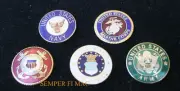 USA DOD HAT PIN SET US MARINES NAVY AIR FORCE ARMY COAST GUARD USS JOINT OPS